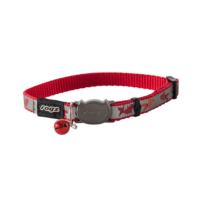 Rogz Catz ReflectoCat Collar, Red